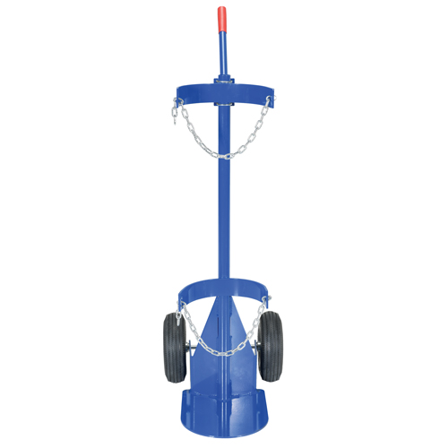 Chariot pour bouteille de gaz, Roues Pneumatique, Base de 12" la x 15-1/2" lo, 500 lb Chandler Sales