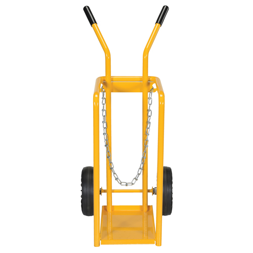 Chariot pour bouteille de gaz, Roues Caoutchouc moul&eacute;, Base de 9-13/16" la x 16" lo, 150 lb Chandler Sales