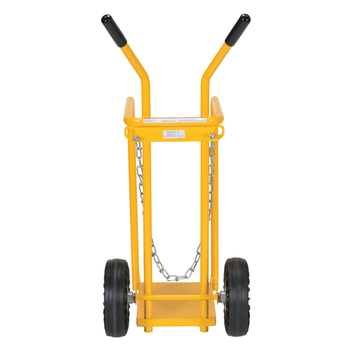 Chariot pour bouteille de gaz, Roues Caoutchouc moul&eacute;, Base de 9-13/16" la x 16" lo, 150 lb Chandler Sales
