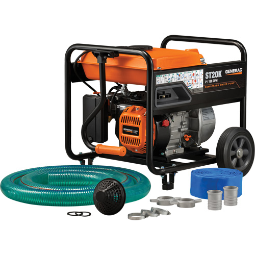 Trousse de pompe &agrave; eau &agrave; semi-r&eacute;sidus, 158 gal./min, 208 cc, 4 cycles OHV Chandler Sales