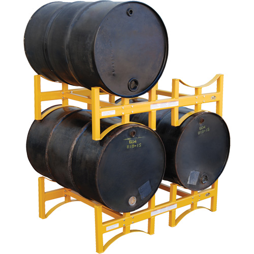 Steel Stackable Drum Rack, 2 Drums, 1600 lbs. Capacity, 45-1/2" W x 29-7/8" D x 12-3/4" H Chandler Sales