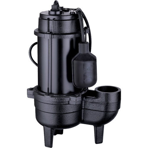 Cast Iron Sewage Pump, 120 V, 9.5 A, 6000 GPH, 1/2 HP Chandler Sales