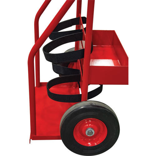Hot Works Fire Prevention Cart, Semi-Pneumatic Wheels, 17.75" W x 8.9" L Base, 100 lbs. Chandler Sales