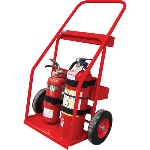 Hot Works Fire Prevention Cart, Semi-Pneumatic Wheels, 17.75" W x 8.9" L Base, 100 lbs. Chandler Sales
