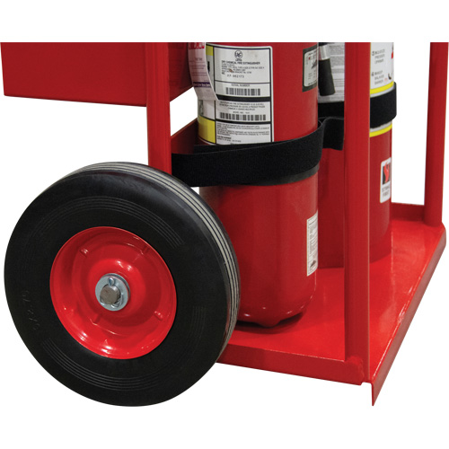 Hot Works Fire Prevention Cart, Semi-Pneumatic Wheels, 17.75" W x 8.9" L Base, 100 lbs. Chandler Sales
