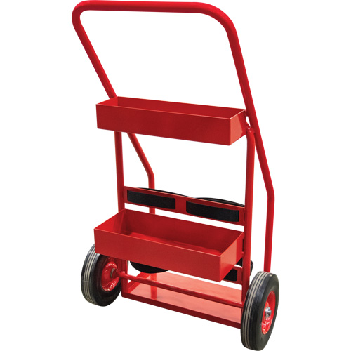 Hot Works Fire Prevention Cart, Semi-Pneumatic Wheels, 17.75" W x 8.9" L Base, 100 lbs. Chandler Sales