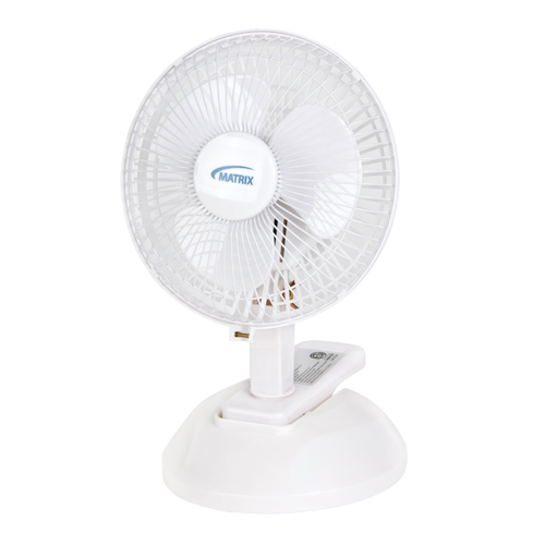 Clip-On & Desk Fan, 6" Diameter, 2 Speeds Chandler Sales