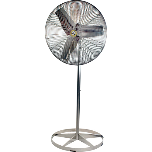 Ventilateurs &agrave; circulation d'air en acier inoxydable, lavables &agrave; grande eau pour service alimentaire, Industriel, 1 Vitesses, Diam&egrave;tre de 20" Chandler Sales