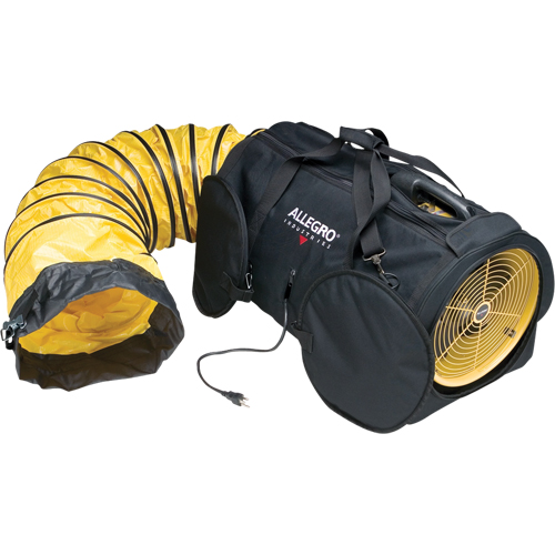 Ventilateurs axiaux  Air Bag  ALLEGRO INDUSTRIES, 1/2 CV, 1800 pi³/min Chandler Sales