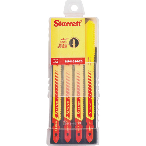 Lames pour scie sauteuse Unified Shank, Bim&eacute;tal, 4" lo, 10-14 dents par pouce Chandler Sales