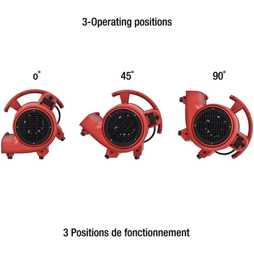 Appareil de ventilation, 550 pi³/min Chandler Sales