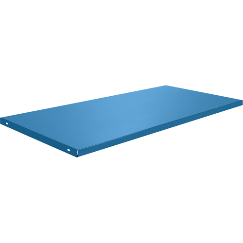 &eacute;tabli avec armoire - Tablettes, 58 3/4" x Capacit&eacute; de 300 lb, Acier, Bleu Chandler Sales