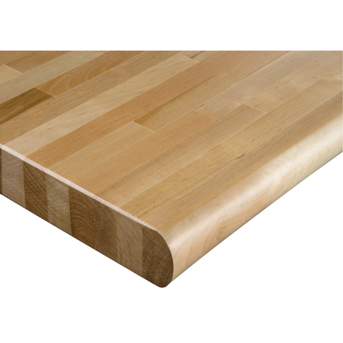 Dessus d'&eacute;tabli en bois dur stratifi&eacute;, 84" la x 48" p, Bordure Arrondi, &eacute;paisseur 1-3/4" Chandler Sales