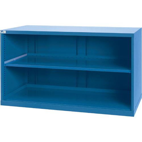 Shelf Cabinets, Steel, 33-1/2" H x 56-1/2" W x 28-1/2" D, Bright blue Chandler Sales
