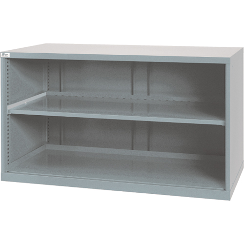 Shelf Cabinets, Steel, 33-1/2" H x 56-1/2" W x 28-1/2" D, Light Grey Chandler Sales