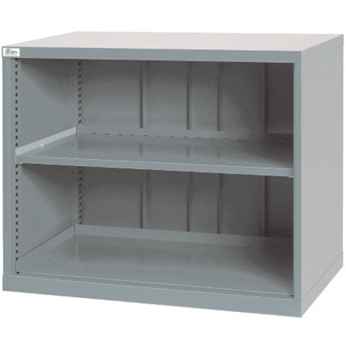 Shelf Cabinets, Steel, 33-1/2" H x 40-1/4" W x 22-1/2" D, Light Grey Chandler Sales