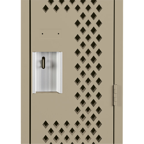 Clean Line Lockers, 12" x 12" x 72", Steel, Beige, Rivet (Assembled), Perforated Chandler Sales