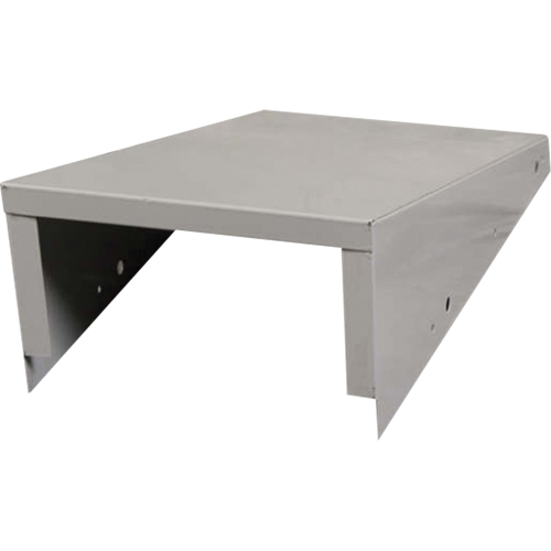 Clean Line Economy Lockers Slope Top, 4 Bank, 18" D x 48" W x 6" H, Grey, Steel Chandler Sales