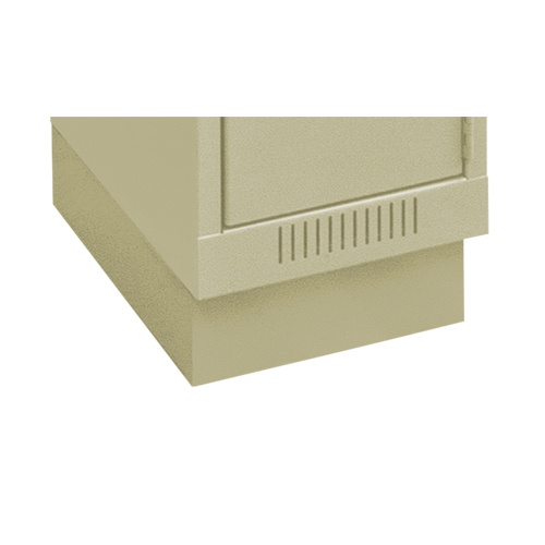 Clean Line Economy Lockers Recessed Base, 4 Banks, 4" H x 48" W x 18" D, Beige, Steel Chandler Sales