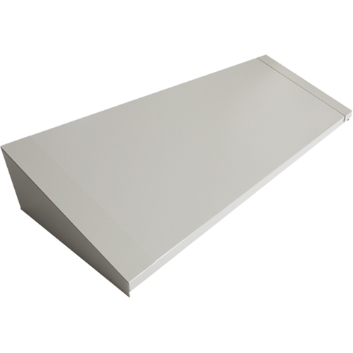 All-Welded Concorde - Heavy-Duty Lockers Sloping Top, 4 Bank, 18" D x 48" W x 6" H, Grey, Steel Chandler Sales