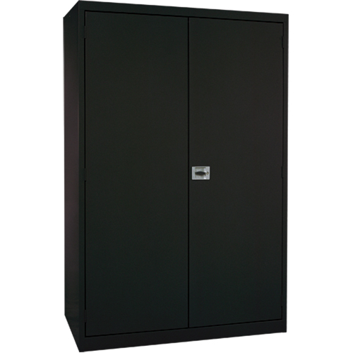 Armoires de rangement Hi-Boy profondes, Acier, 4 Tablettes, 72" h x 36" la x 24" P, Noir Chandler Sales