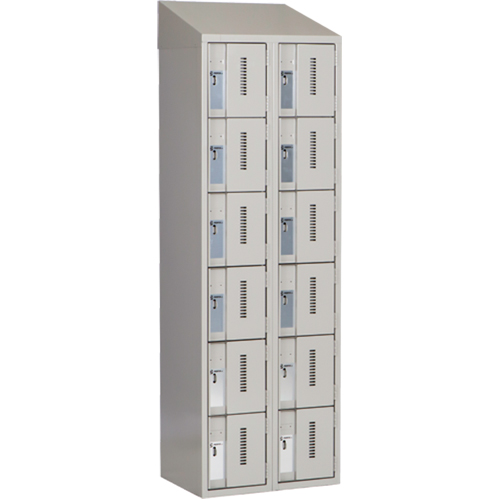 Casiers robustes Concorde, 6 niveaux, Bloc de 2, 24" x 18" x 78", Acier, Gris, Soud&eacute; (assembl&eacute;) Chandler Sales