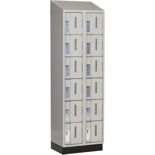 Casiers robustes Concorde, 6 niveaux, Bloc de 2, 24" x 18" x 82", Acier, Gris, Soud&eacute; (assembl&eacute;) Chandler Sales