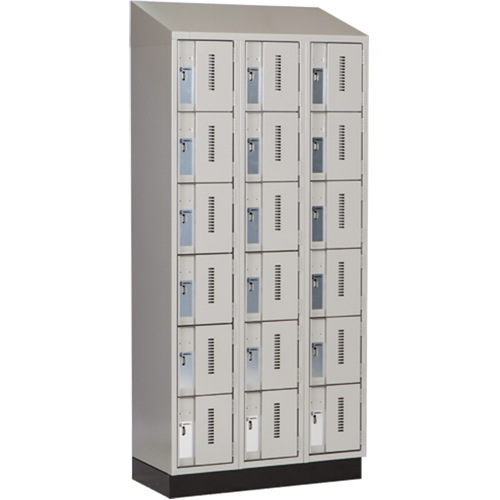 Casiers robustes Concorde, 6 niveaux, Bloc de 3, 36" x 18" x 82", Acier, Gris, Soud&eacute; (assembl&eacute;) Chandler Sales