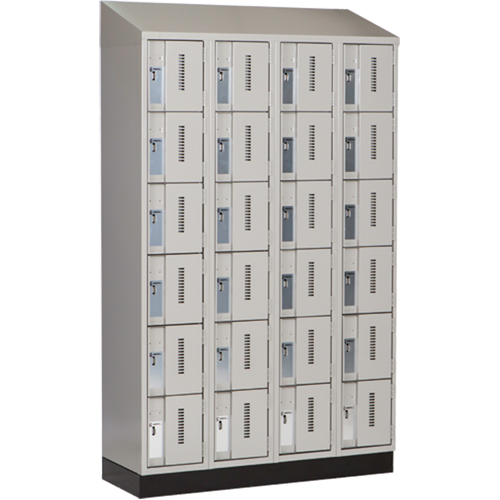 Casiers robustes Concorde, 6 niveaux, Bloc de 4, 48" x 18" x 82", Acier, Gris, Soud&eacute; (assembl&eacute;) Chandler Sales