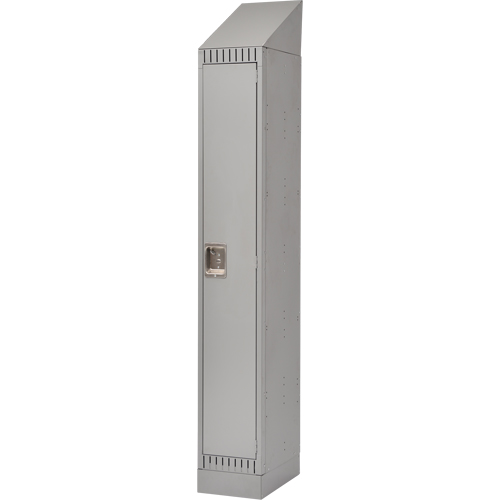 Lockers, 12" x 18" x 86", Steel, Grey, Knocked Down Chandler Sales