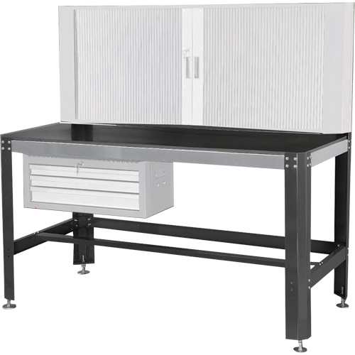 Work Bench, Laminate Surface, 26" W x 30" D x 63" H Chandler Sales