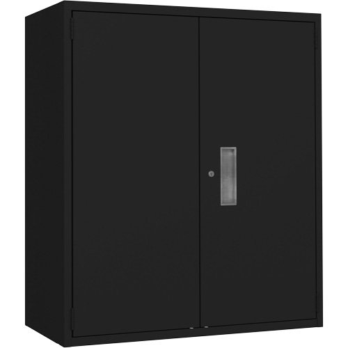 Armoire de rangement Lo-Boy, Acier, 2 Tablettes, 42" h x 36" la x 18" P, Noir Chandler Sales