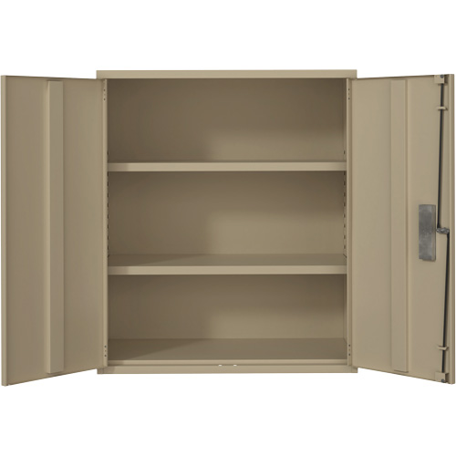 Armoire de rangement Lo-Boy, Acier, 2 Tablettes, 40" h x 36" la x 18" P, Beige Chandler Sales