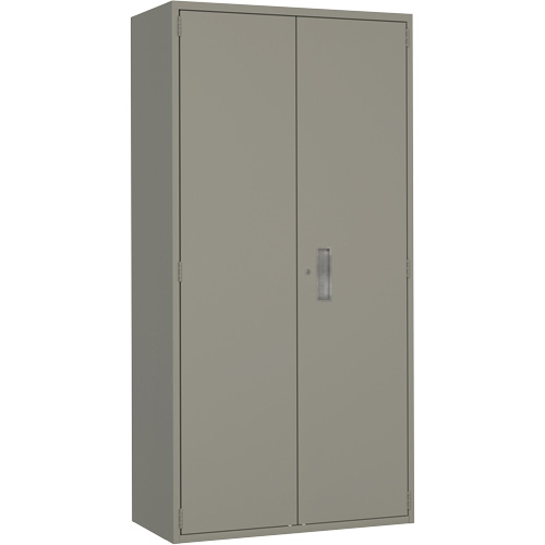 Armoire de rangement Hi-Boy, Acier, 4 Tablettes, 72" h x 36" la x 18" P, Gris Chandler Sales