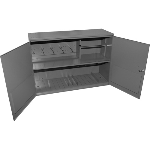 Armoire pour accessoires abrasifs, Acier, 2 tiroirs, 33-3/4" x 11-7/8" x 23-7/8", Gris Chandler Sales