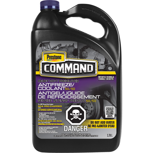 Liquide de refroidissement/antigel ESI pr&eacute;dilu&eacute; 50/50 pour service lourd Command, 3,78 L, Cruche Chandler Sales