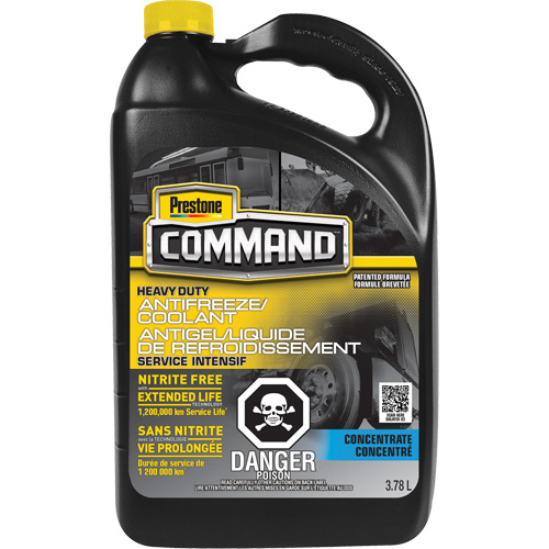 Liquide de refroidissement/antigel concentr&eacute; sans nitrate robuste longue dur&eacute;e pour service lourd Command, 3,78 L, Cruche Chandler Sales