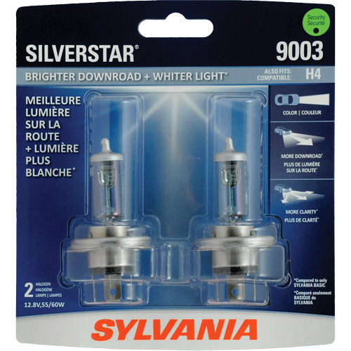 9003 Ampoule de feu avant SilverStar Ultra, Halog&egrave;ne, 60 W, Blanc Chandler Sales