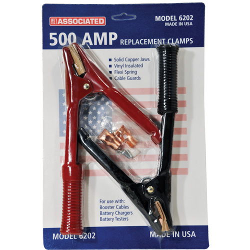 Pinces robustes de calibre professionel pour c&acirc;bles de d&eacute;marrage 500 A Chandler Sales