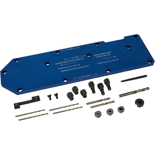 Gabarit de perçage pour installation sur collecteur pour Ford 4,6 L, 5,4 L, et 6,8 L Chandler Sales