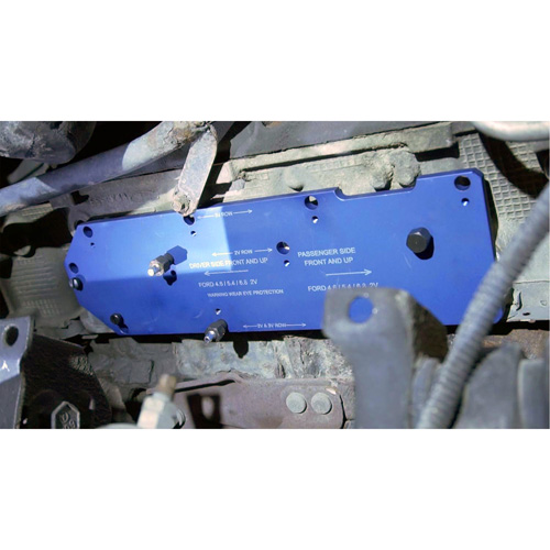 Gabarit de perçage pour installation sur collecteur pour Ford 4,6 L, 5,4 L, et 6,8 L Chandler Sales