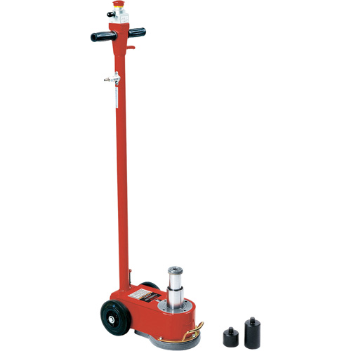 Cric t&eacute;lescopique de plancher, 33 tonnes Capacit&eacute;, 6" Abaiss&eacute;e, 12" &eacute;lev&eacute;e, Air comprim&eacute;/hydraulique Chandler Sales
