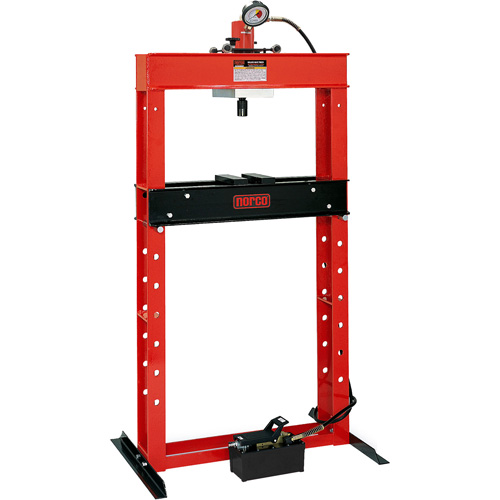 Air Hydraulic Pump Operated Shop Press, 25 tons Capacity Chandler Sales