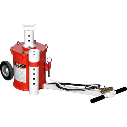 Portable Air Lift Jack, 10 Ton(s) Capacity, 17-3/4" - 49-3/8" H Chandler Sales