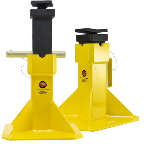 Jack Stands with Adjustable Screw Top Saddle, Locking Pin, 15-1/2" - 20-1/2" H Chandler Sales