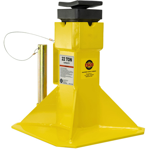 Jack Stands with Adjustable Screw Top Saddle, Locking Pin, 15-1/2" - 20-1/2" H Chandler Sales