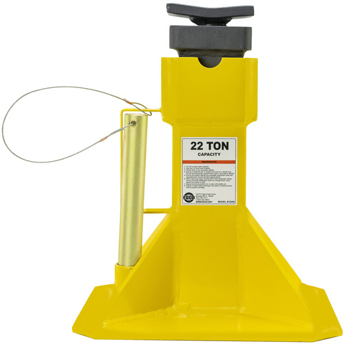 Jack Stands with Adjustable Screw Top Saddle, Locking Pin, 15-1/2" - 20-1/2" H Chandler Sales
