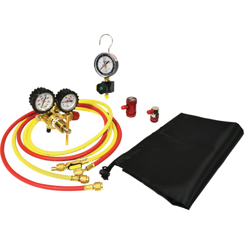 Ensemble pour test de fuite dazote pour climatisation automobile avec r&eacute;gulateur Chandler Sales