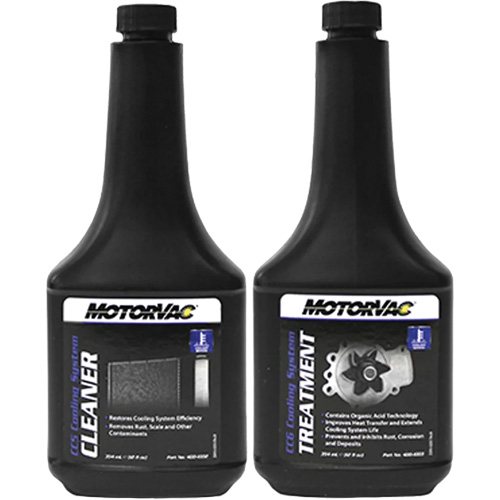 Trousse &agrave; 2 &eacute;tapes CoolantClean MotorVac, Bouteille Chandler Sales