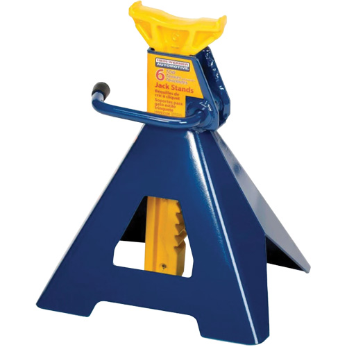 Jack Stand, Locking Handle/Ratchet, 6 tons Capacity, 25-1/4" H Chandler Sales